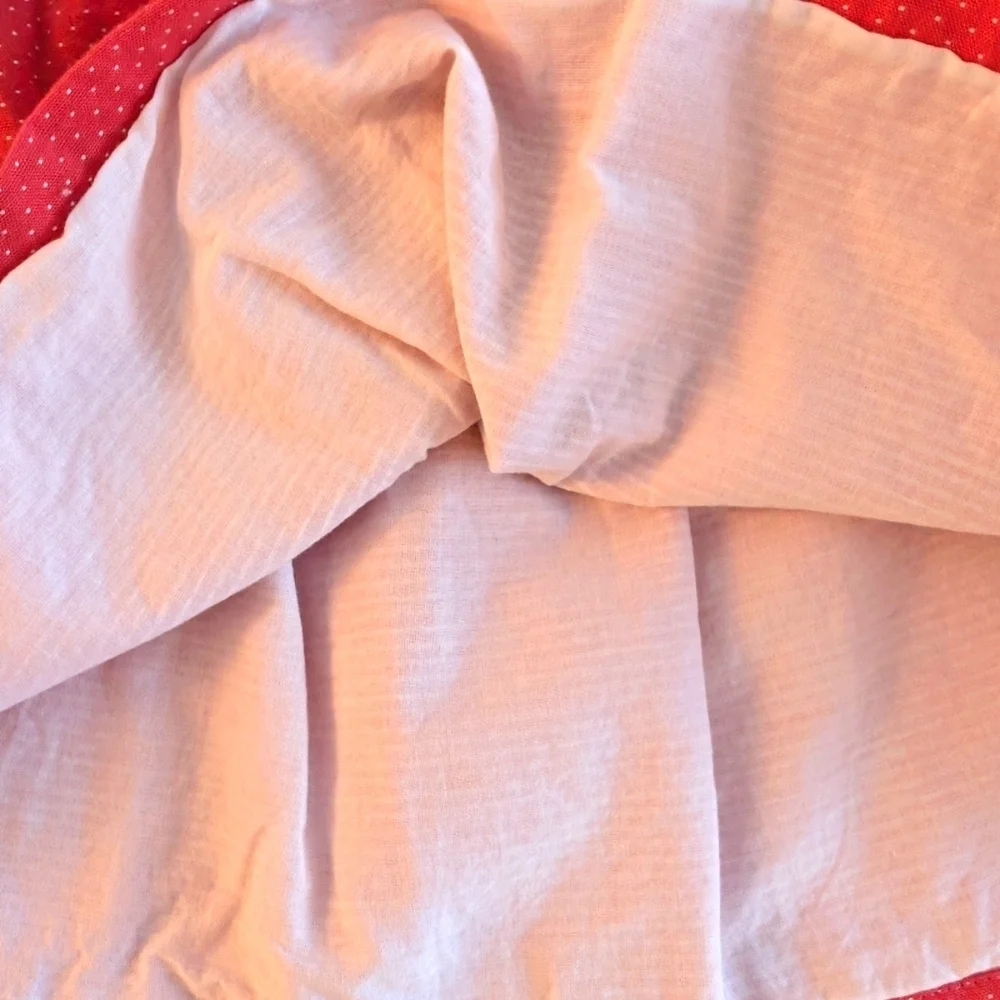 Gymboree Girls Red Skirt with White Dots Cotton Size 4T